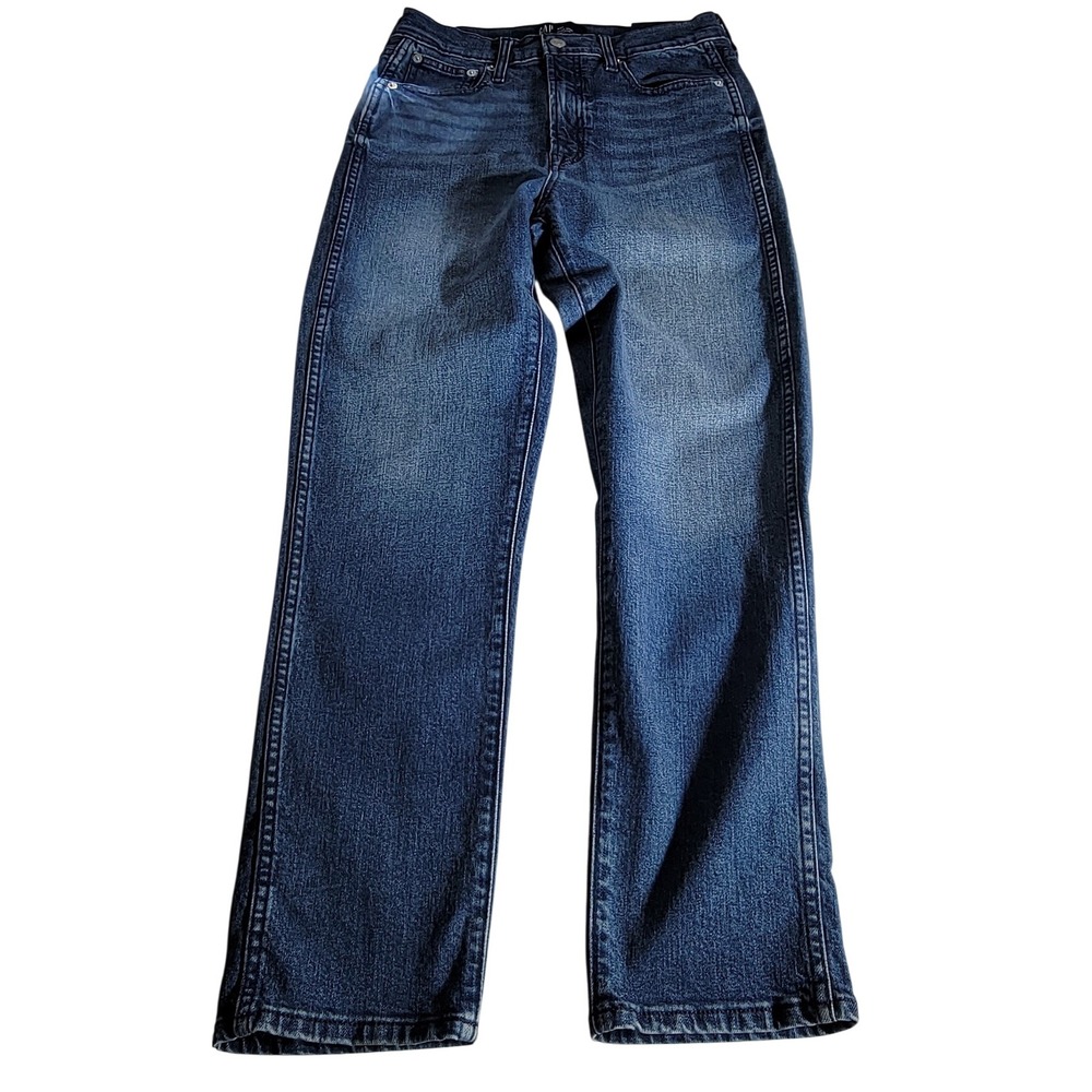 Gap High Rise Vintage Slim Jeans Dark Wash Straight Leg 4/27R W28 L27